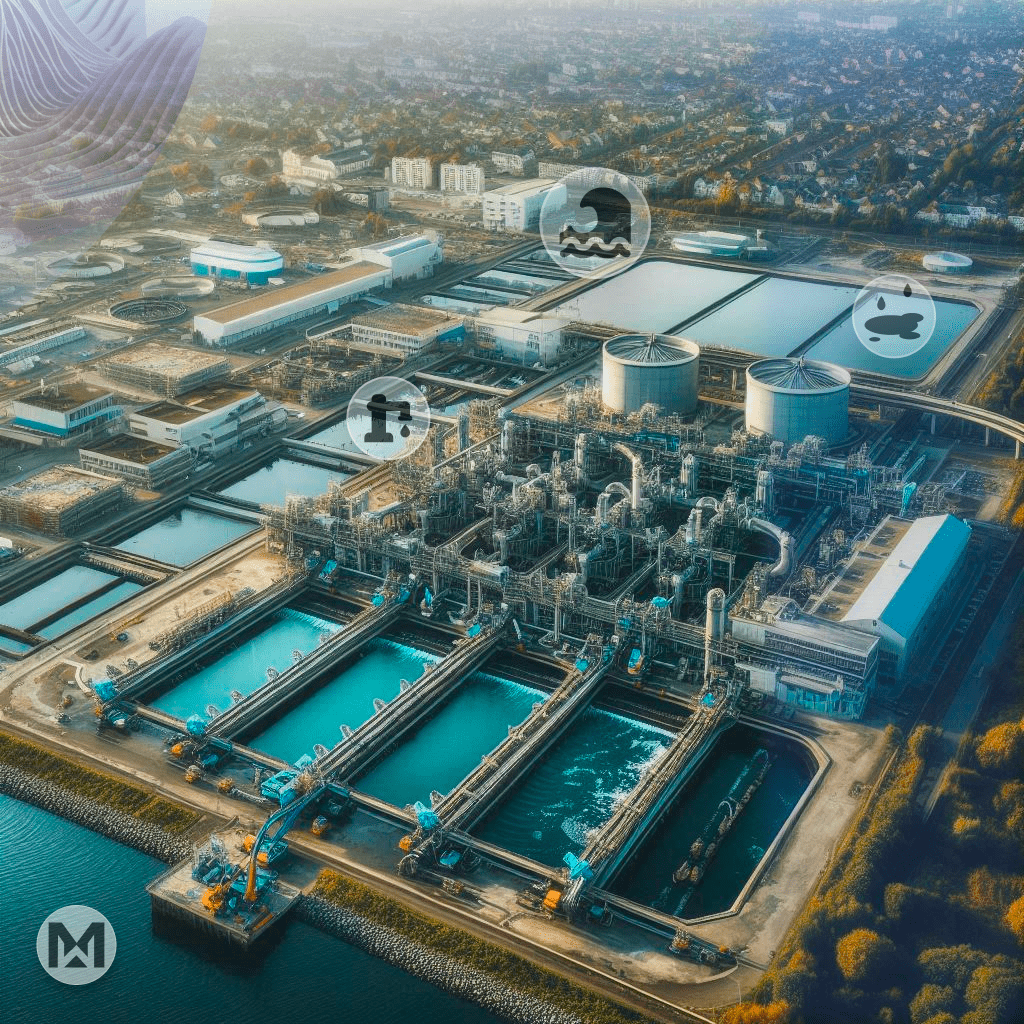 Wastewater facility utilizing AI-powered MaintWiz CMMS, enhancing system reliability and improving treatment process efficiency